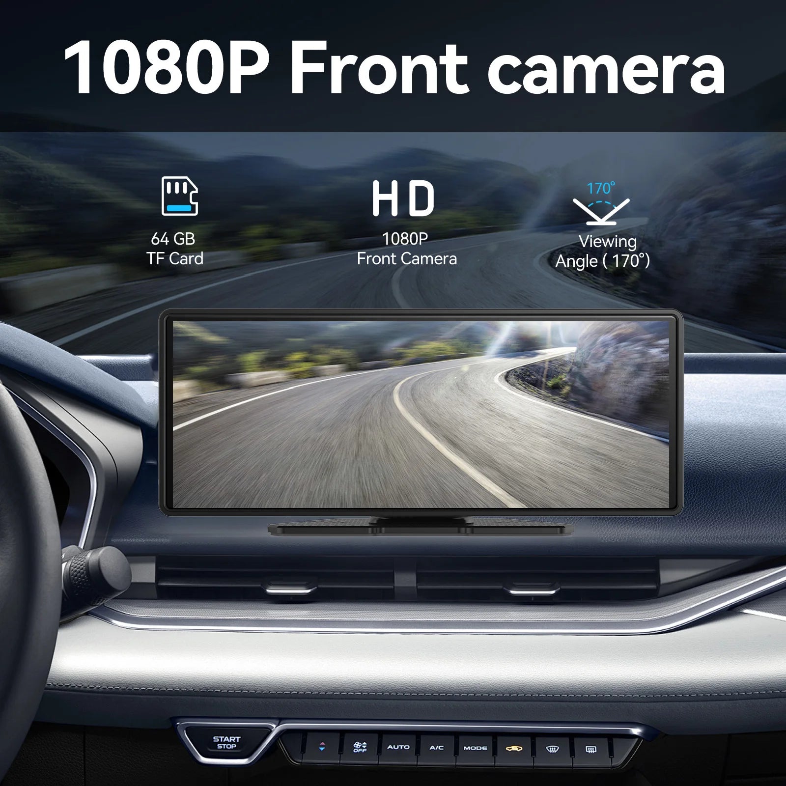 Wireless CarPlay Receiver With 10 Inch Touchscreen - Smarsty