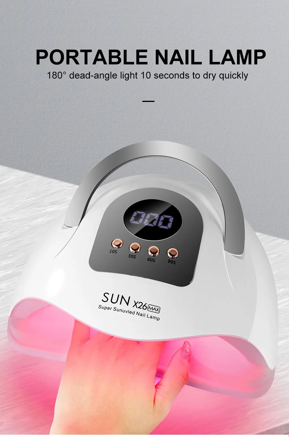 Sun X26 Max UV LED Nail Lamp with Auto Sensor - Smarsty