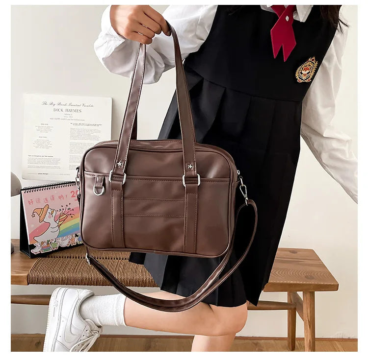 Japanese Style JK Bag Women PU Leather Crossbody Bag - Smarsty