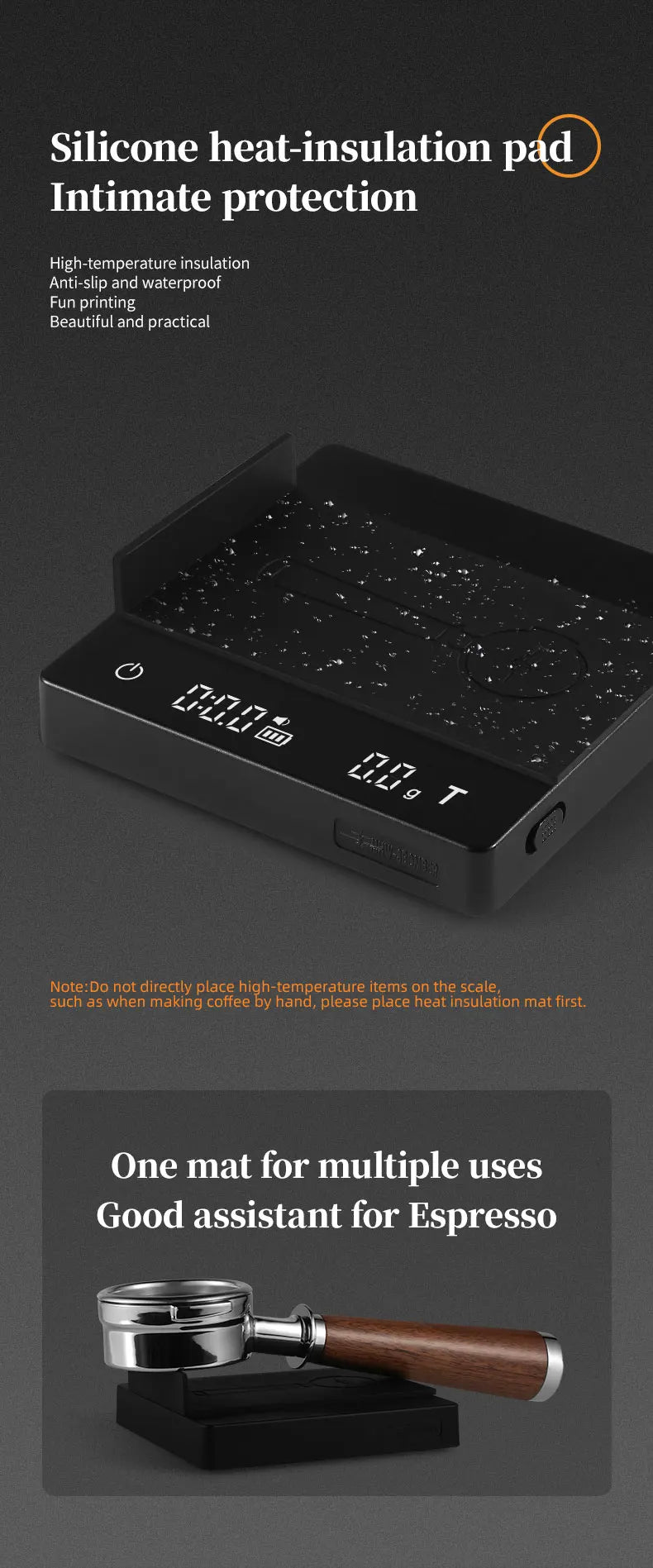 High Precision Digital Coffee Scale with LED Display - Smarsty