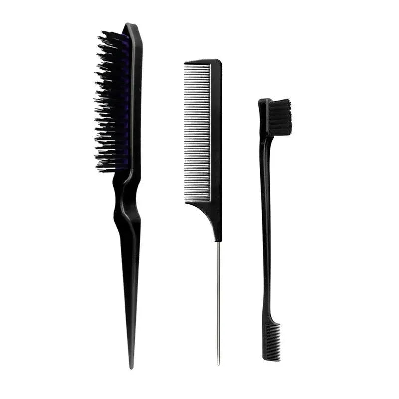 Three-Piece Hair Comb Set for Styling and Precision - Smarsty