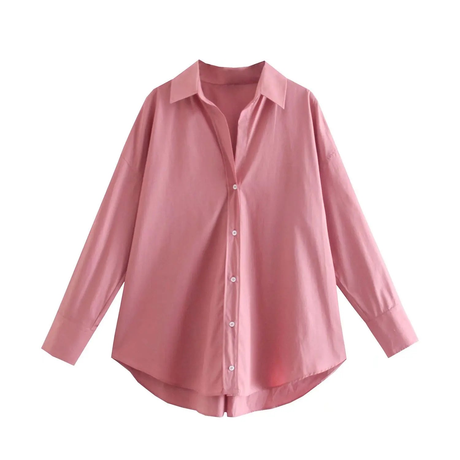 MUJER Women Shirt Multicolour Button Up Shirt Women Summer Long Sleeve Top Female Streetwear Oversize Shirts And Blouses Women - Smarsty