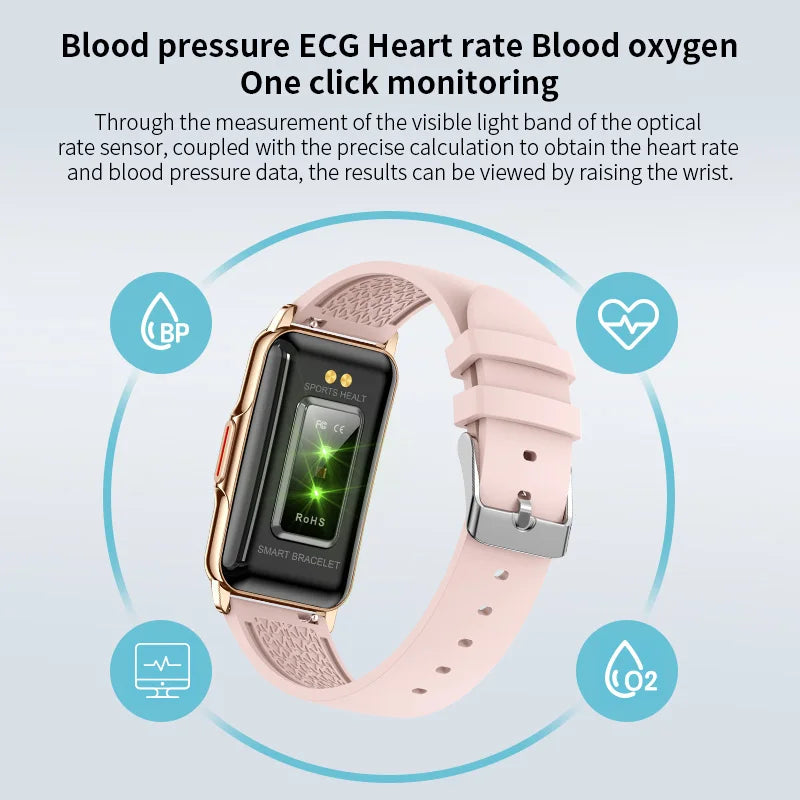 Waterproof Smartwatch for Men and Women with Heart Rate Tracker - Smarsty