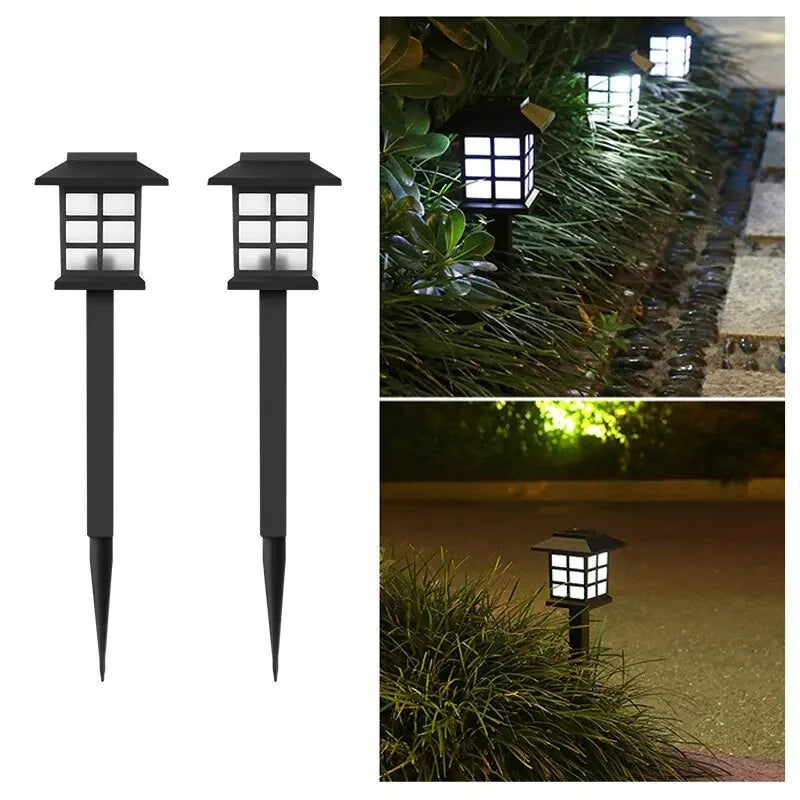 Solar Pathway Lights 2 Pack Waterproof Outdoor Garden Decor - Smarsty