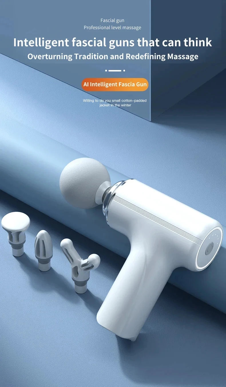 Portable Electric Massage Gun with Interchangeable Heads - Smarsty