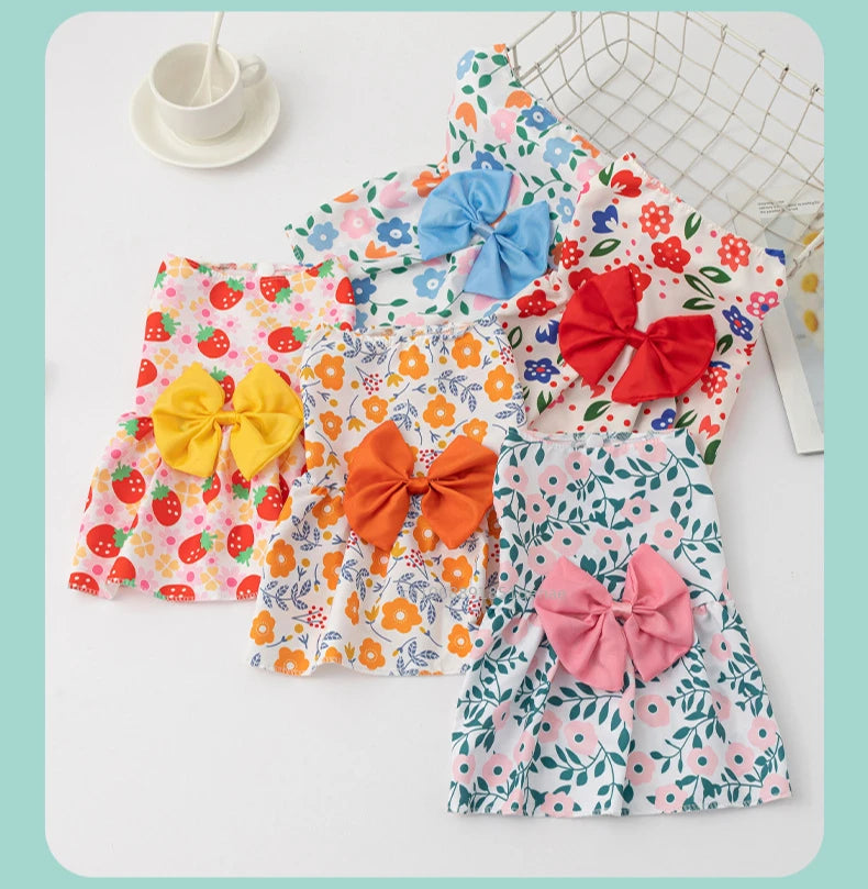 Small Dog Flower Princess Dress for Summer Fun - Smarsty