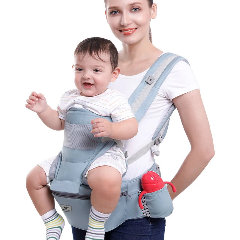 Ergonomic Baby Carrier Backpack Infant Baby Hipseat Carrier Front Facing Ergonomic Kangaroo Baby Wrap Sling Travel Backpack by Smarsty