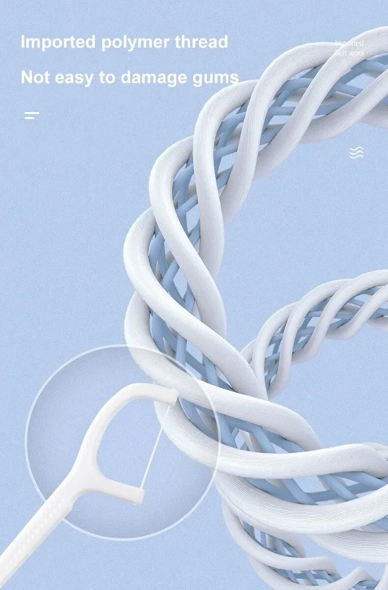 Disposable Dental Floss Sticks for Easy Oral Care - Smarsty