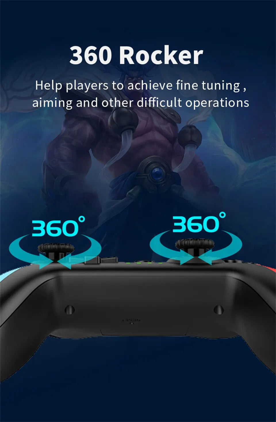 GAMINJA MG25Z Wireless Bluetooth Gamepad with Dual Vibration - Smarsty