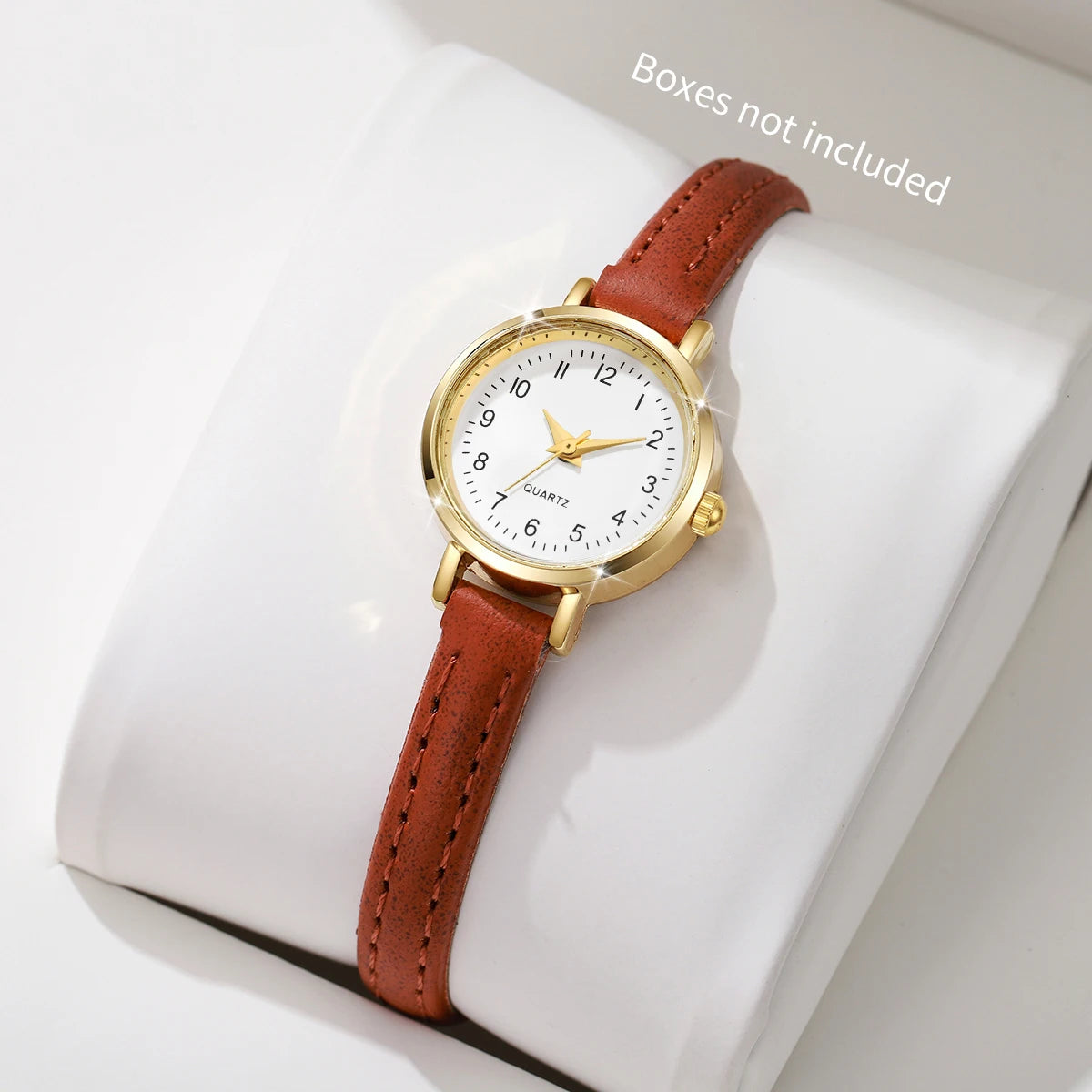 Fashionable Women's Quartz Watch with Leather Band - Smarsty