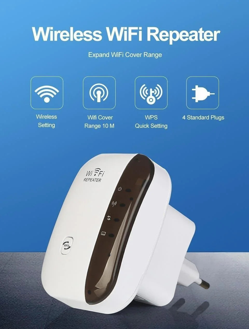 WiFi Repeater Signal Amplifier for Extended Coverage - Smarsty