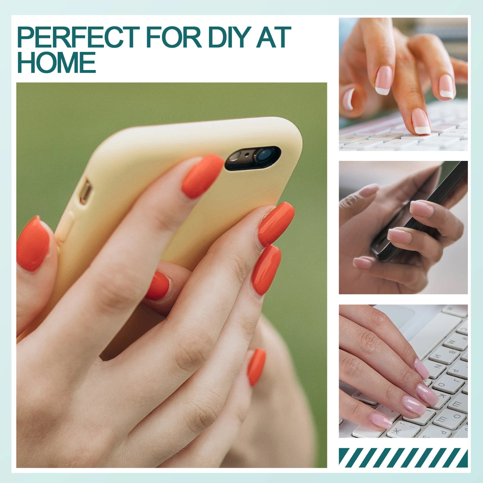 Gel X Nail Tips 120pcs Easy Soak Off Extensions - Smarsty