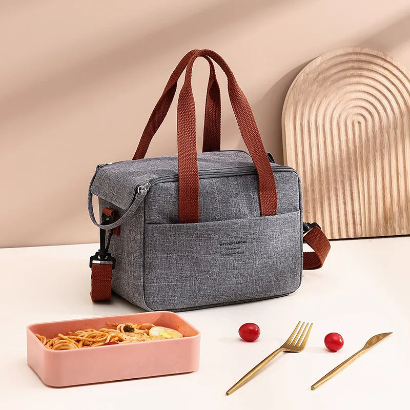 Insulated Portable Lunch Bag for Women Waterproof Tote - Smarsty