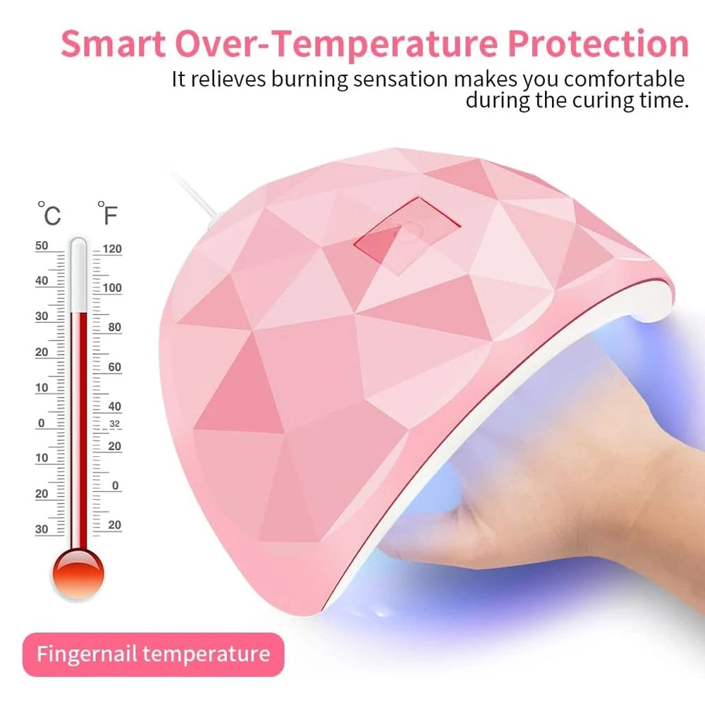 54W UV LED Nail Dryer Lamp for Quick Drying - Smarsty