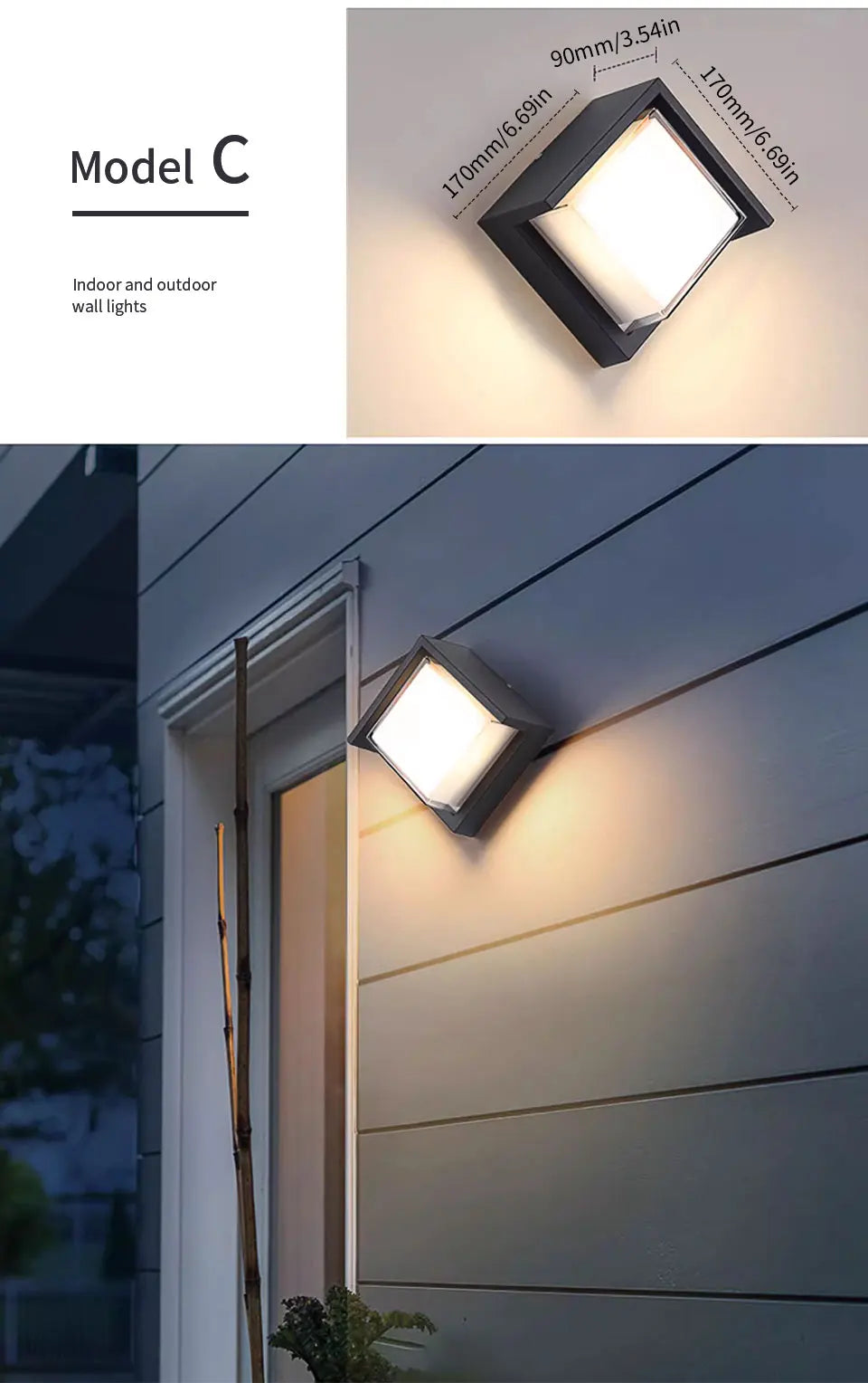 LED Outdoor Wall Light with PIR Motion Sensor - Smarsty