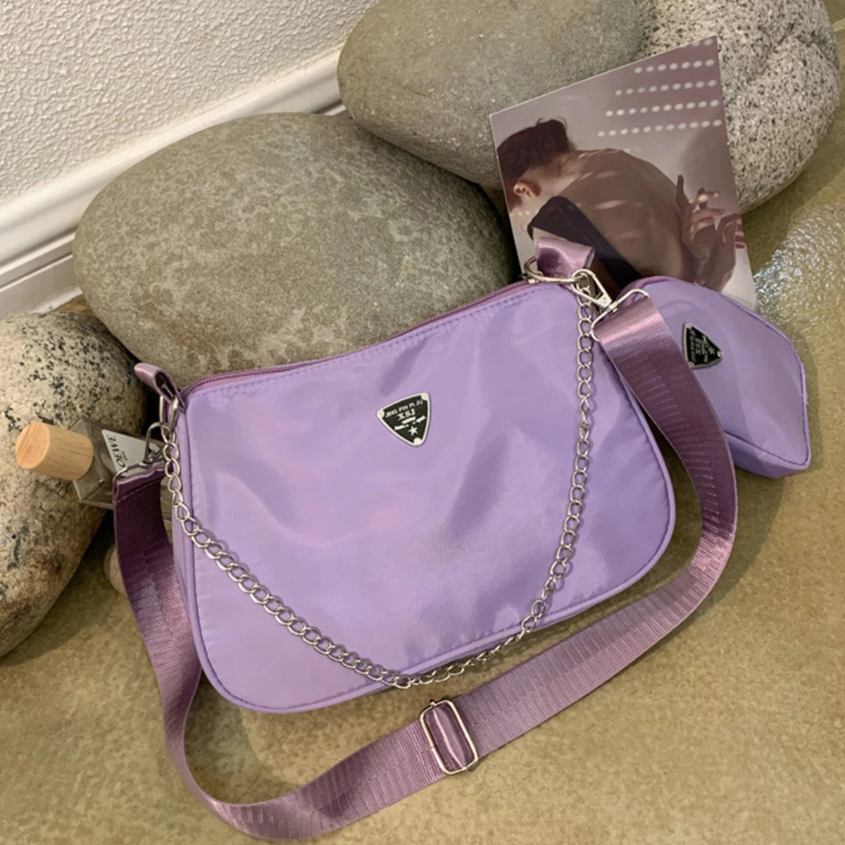 Nylon Crossbody Bag For Women Portable Casual Style - Smarsty