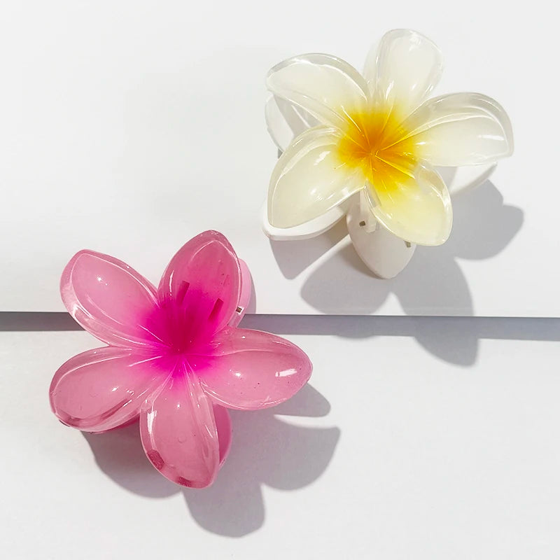 Hawaiian Gradient Hair Clips Flower Beach Vacation Style - Smarsty