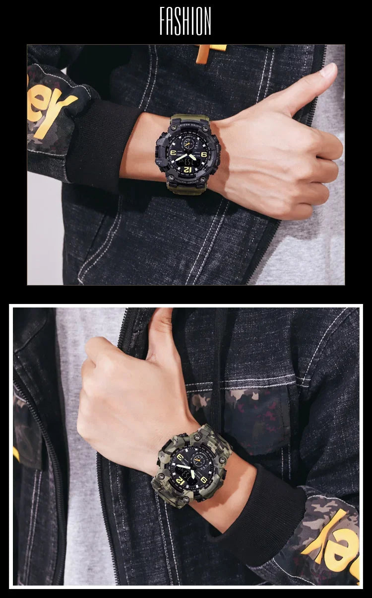 Skmei 1637 Waterproof Sport Wristwatch with Dual Movement - Smarsty