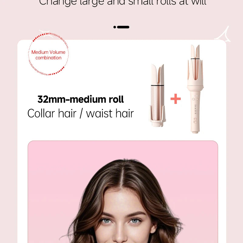 Automatic Hair Curler with 32mm Ceramic Barrel - Smarsty
