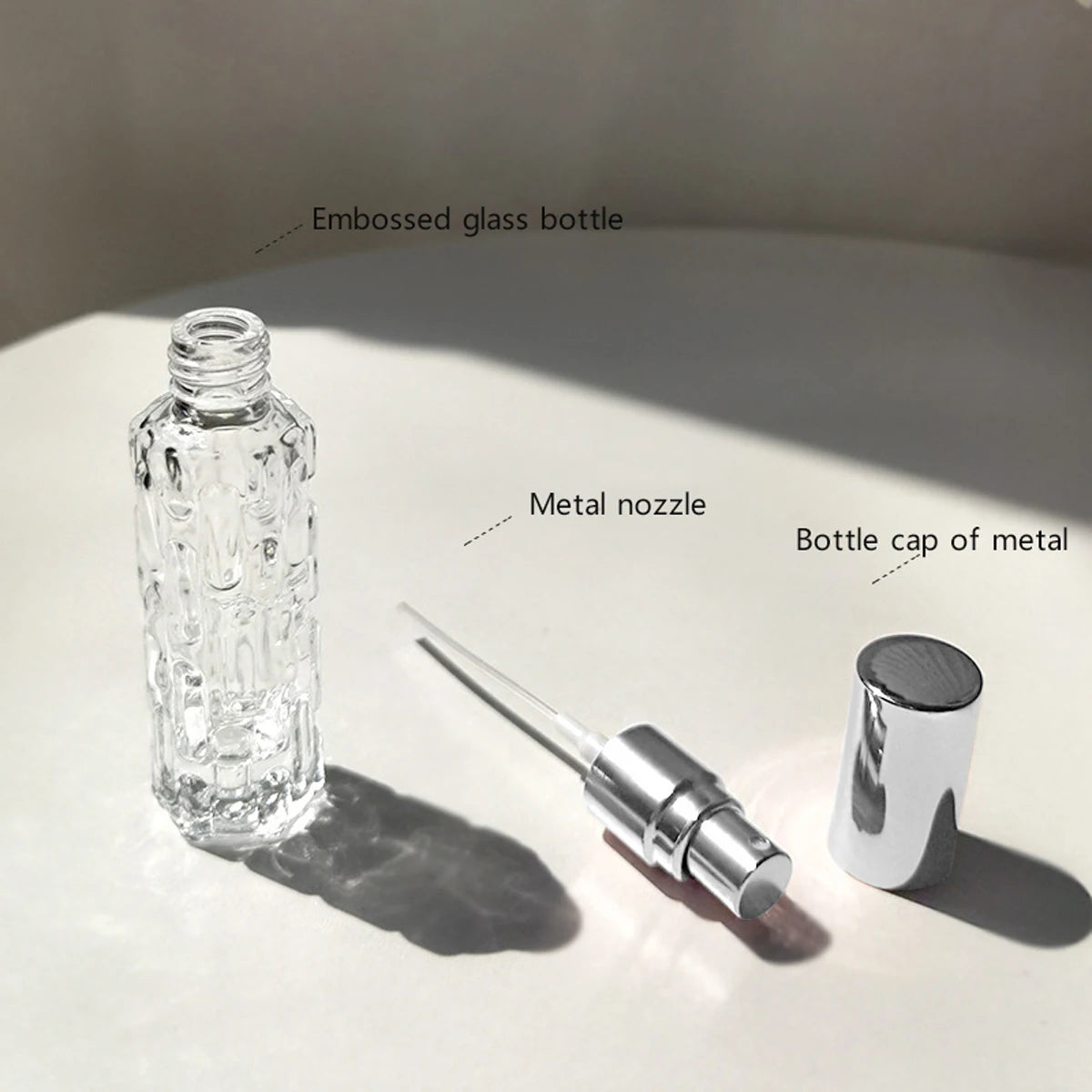 10ml Refillable Glass Perfume Spray Bottle With Aluminum Head - Smarsty