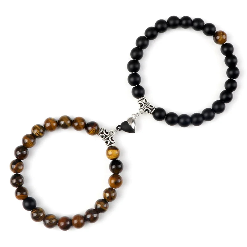Natural Stone Couple Bracelets Set for Friendship - Smarsty