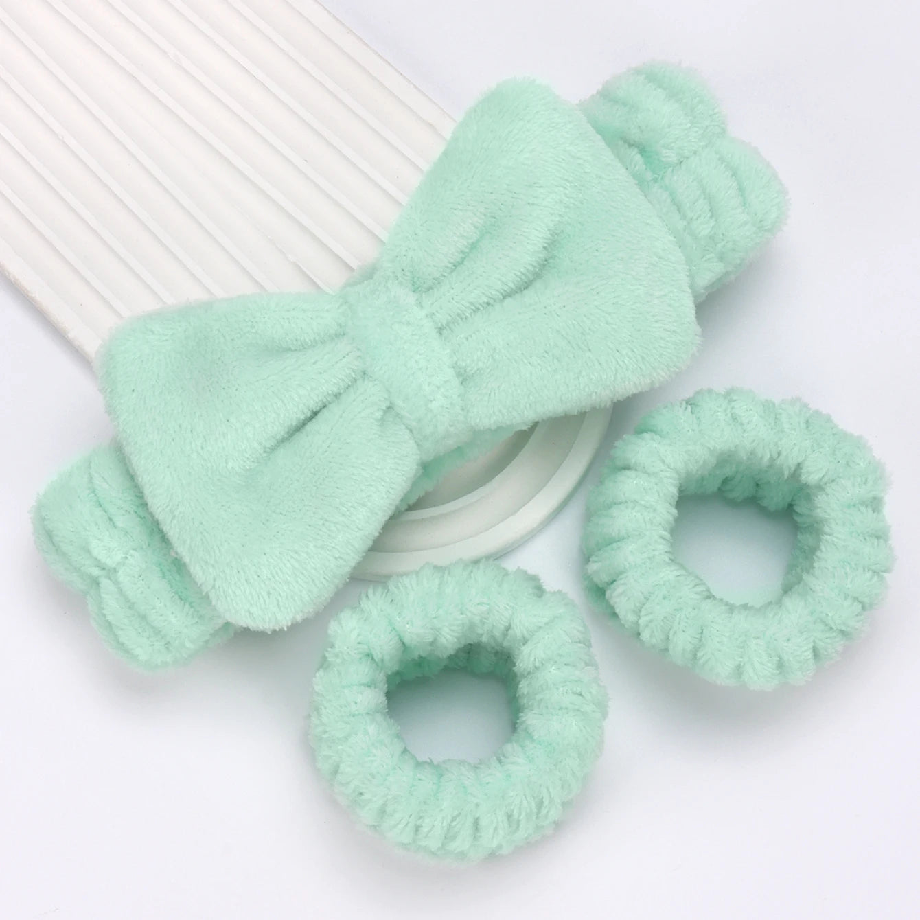 3 Piece Spa Headband Set for Makeup and Face Washing - Smarsty