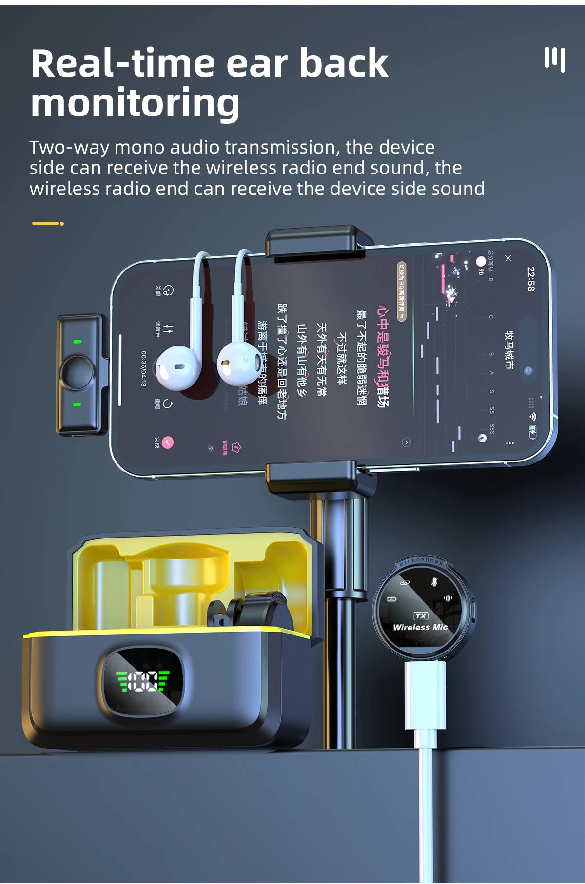 Xiaomi Wireless Lavalier Microphone for Mobile Live Recording - Smarsty