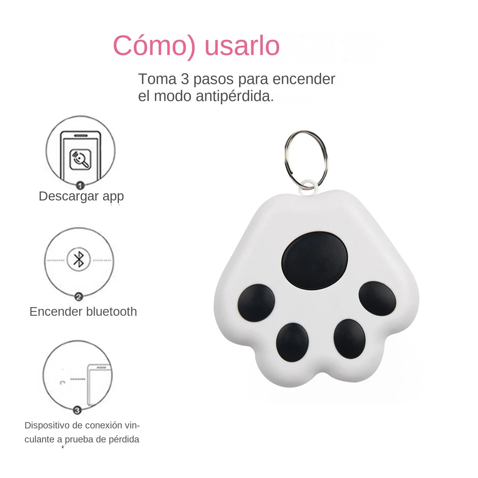 Mini GPS Tracker Bluetooth Anti-Lost Device for Pets and Kids - Smarsty