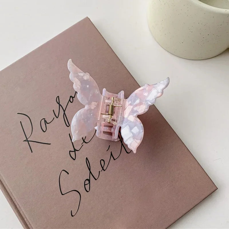 French Retro Butterfly Hair Clips for Trendy Girls - Smarsty