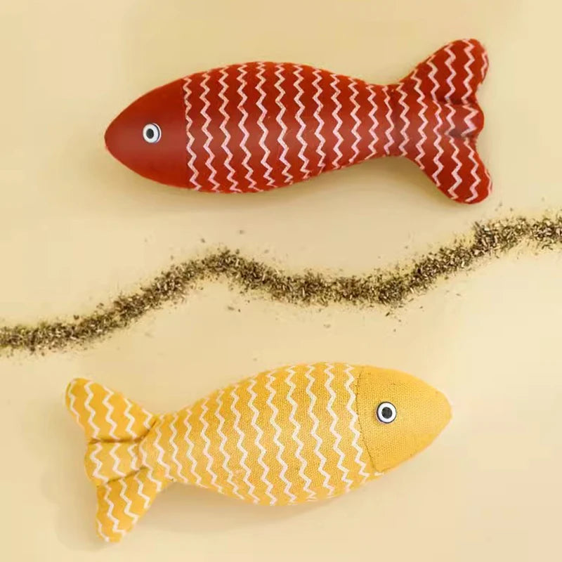 Interactive Cat Fish Toy With Catnip For Playful Kittens - Smarsty