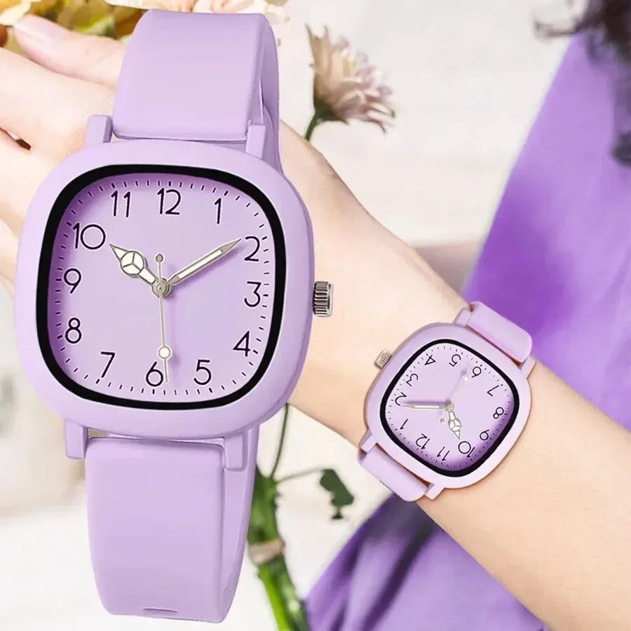 Fashion Brand Bear Women Quartz Watch with Silicone Band - Smarsty