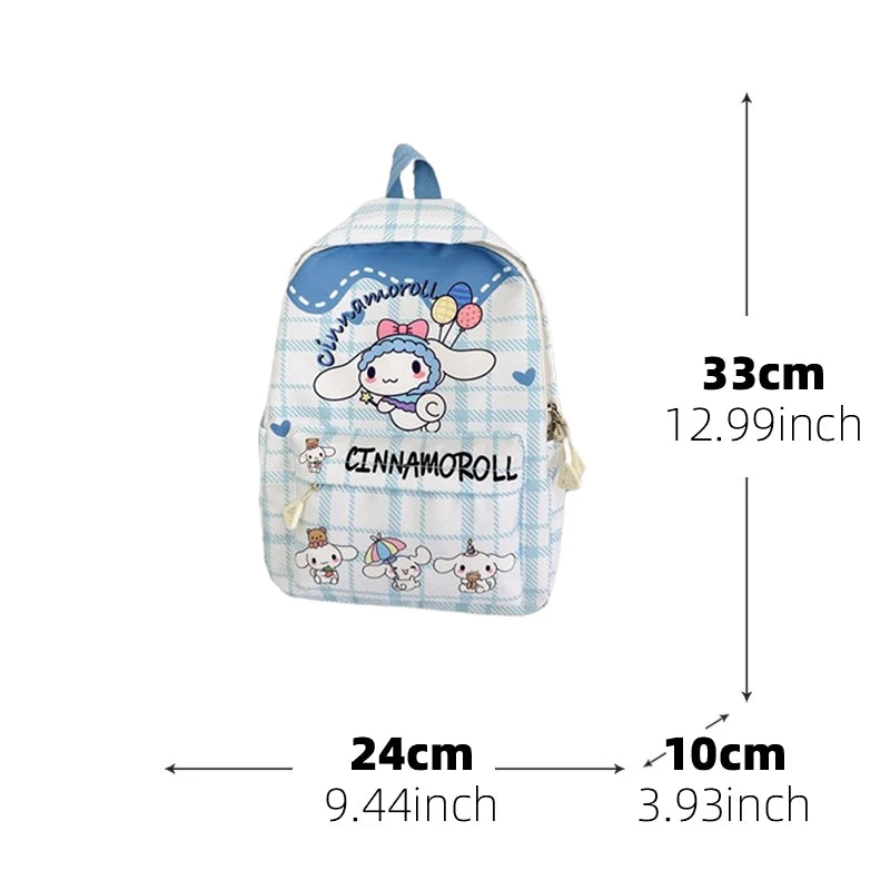 Cinnamoroll Anime Cartoon Large Capacity Kids Backpack - Smarsty