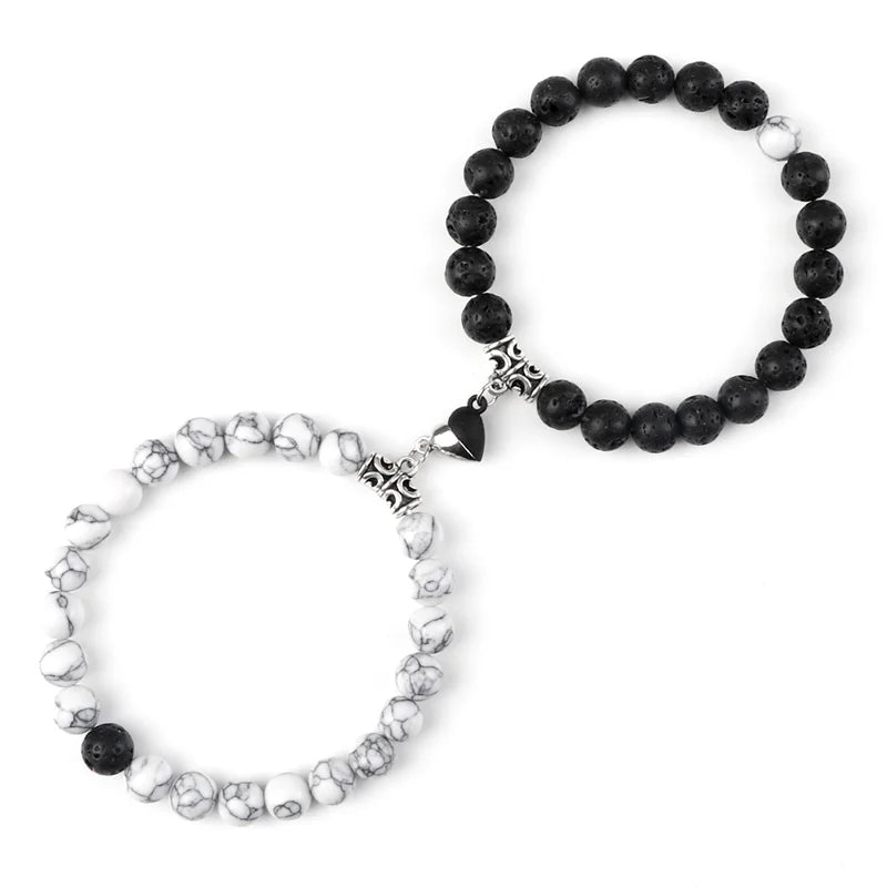 Natural Stone Couple Bracelets Set for Friendship - Smarsty