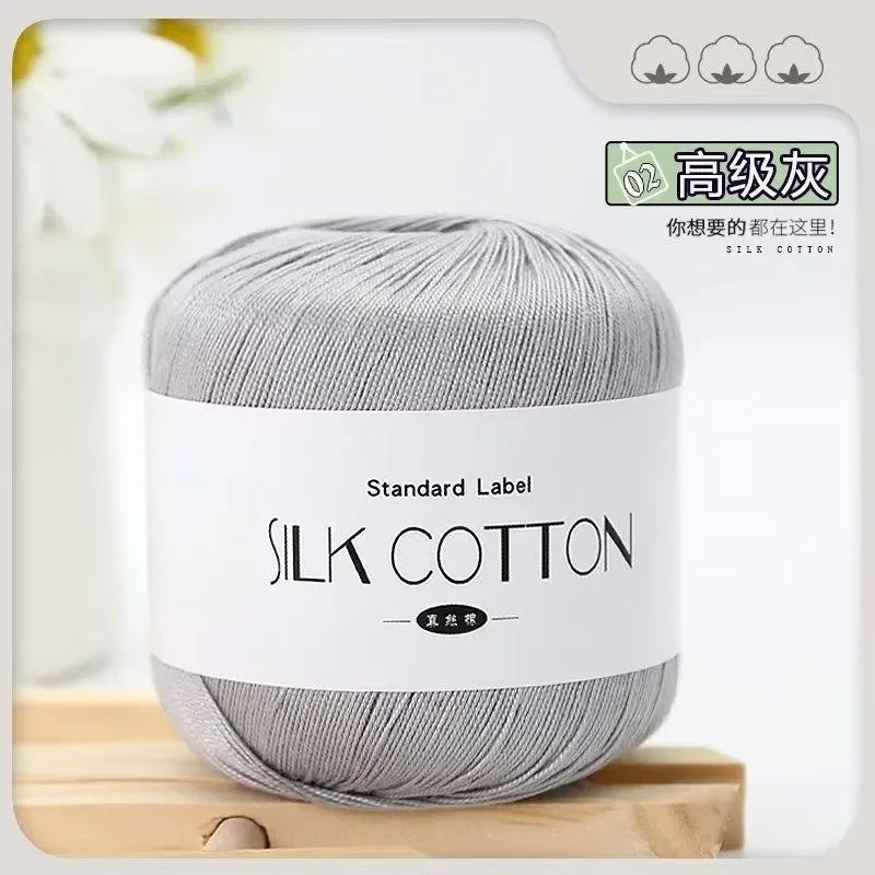 Silk Cotton Crochet Yarn for Soft Baby Knitting - Smarsty