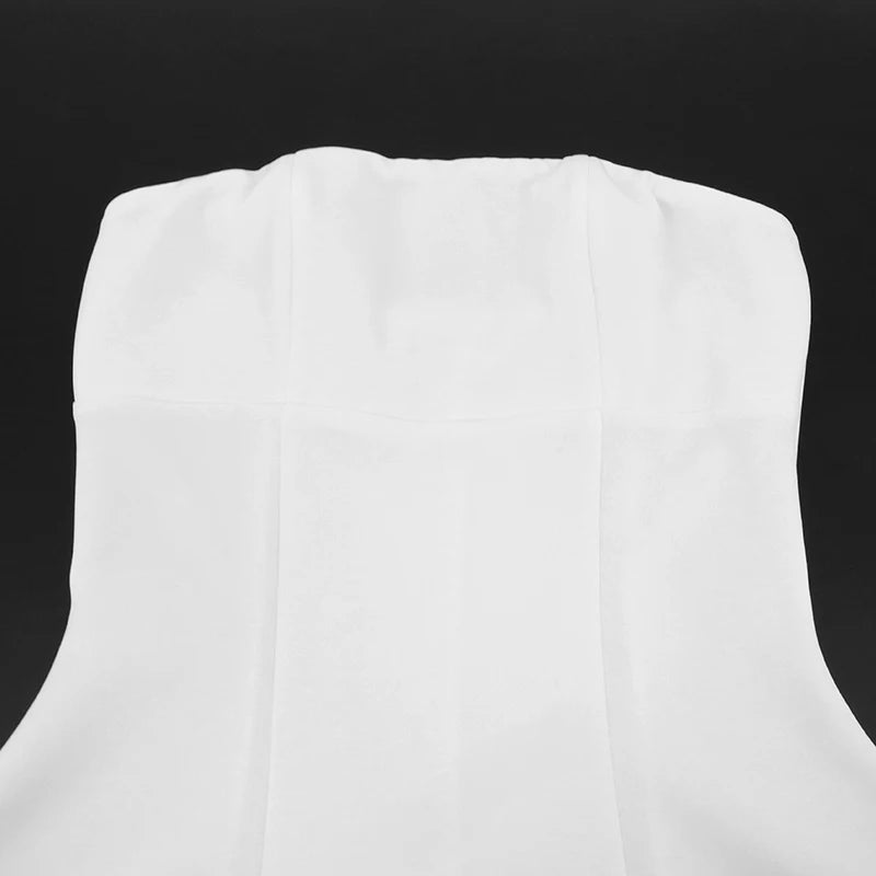 Sexy A-Line Dress Women's Summer New Solid Sexy Sleeveless Off Shoulder Bodycon Dresses Fashion Elegant Club Party Lady Dresses - Smarsty