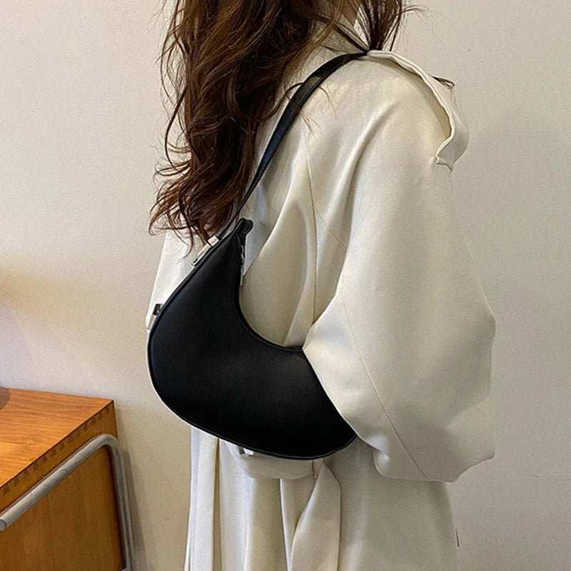 Luxury PU Leather Hobo Bag For Women With Zipper Closure - Smarsty