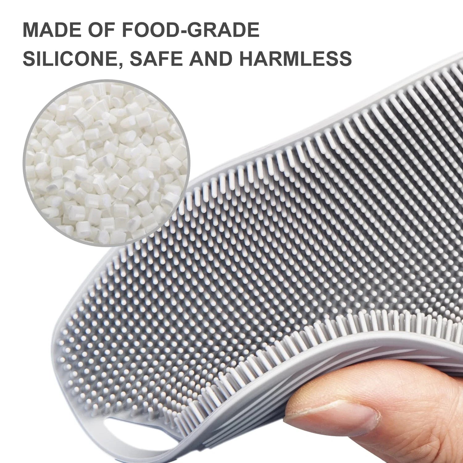 Exfoliating Silicone Brush Cleanser with No Slip Handle - Smarsty