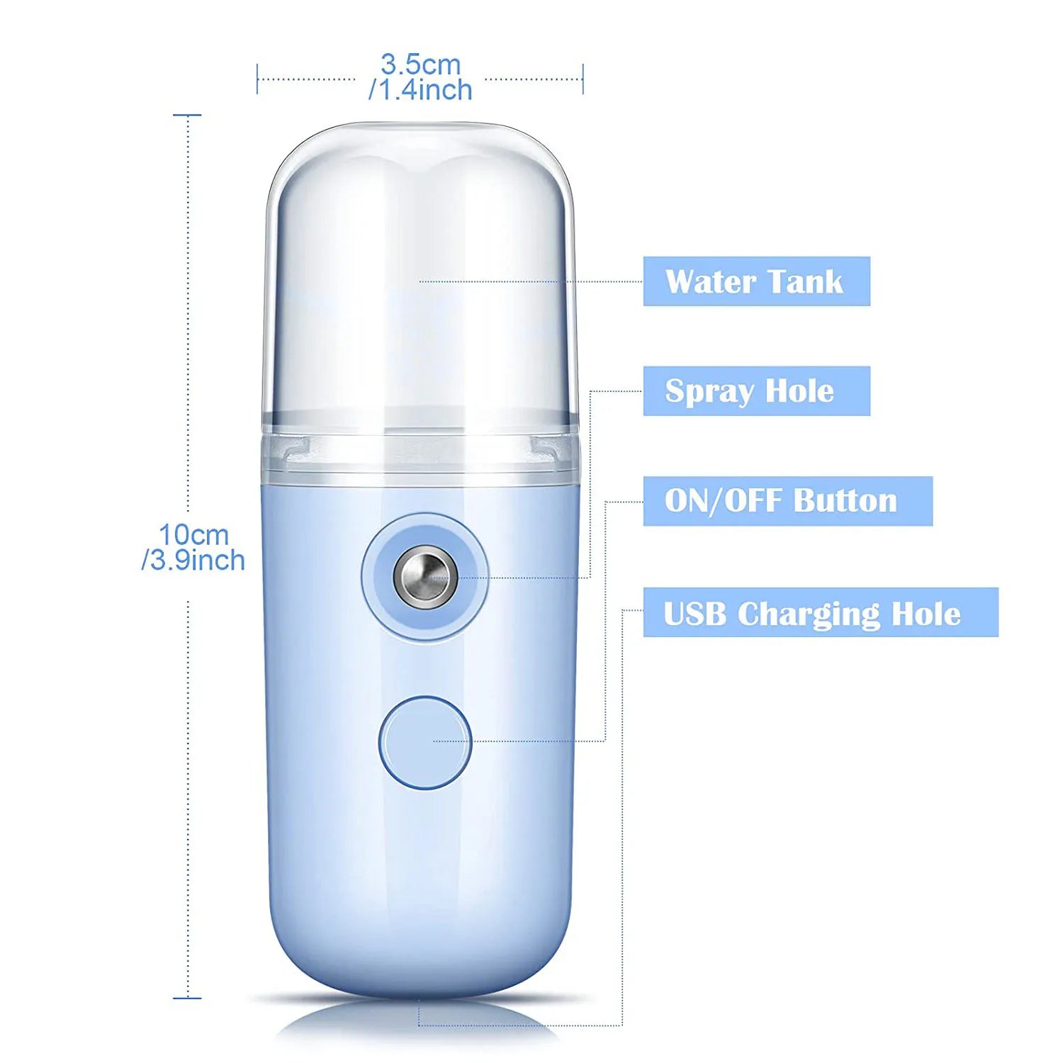 Portable Mini Facial Steamer for Deep Skin Hydration - Smarsty