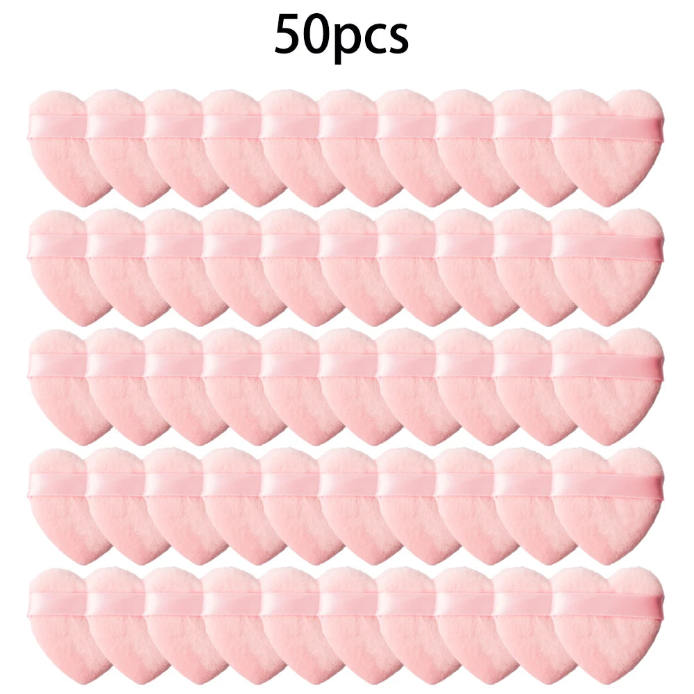 Wholesale 50Pcs Velvet Makeup Powder Puffs Soft and Washable - Smarsty
