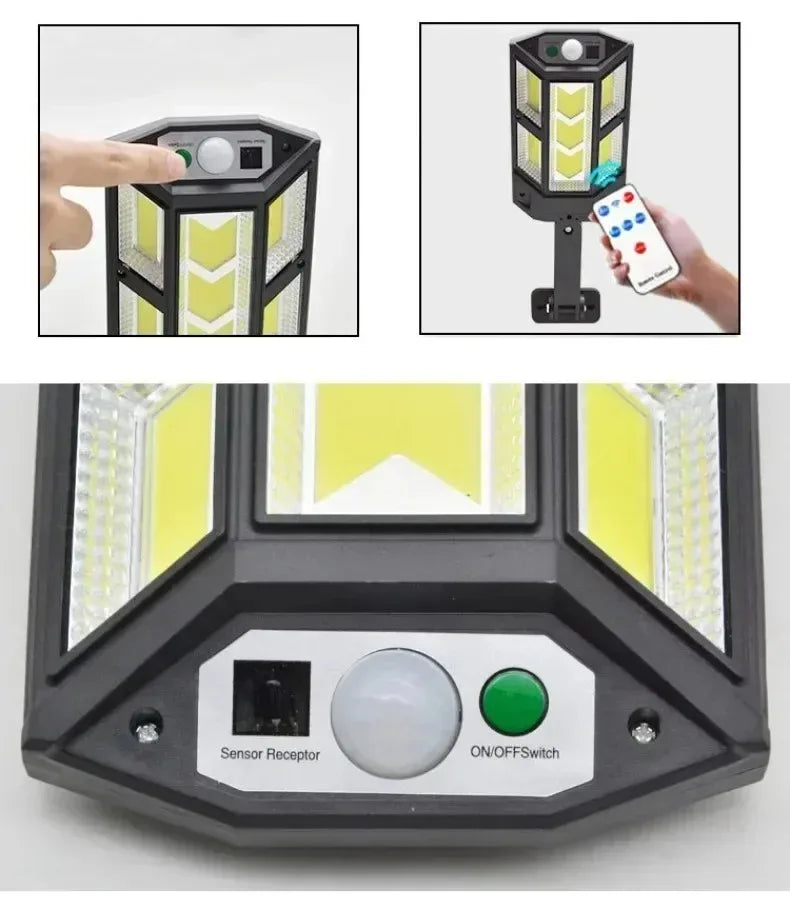 15000LM Solar Motion Sensor Light for Outdoor Use - Smarsty