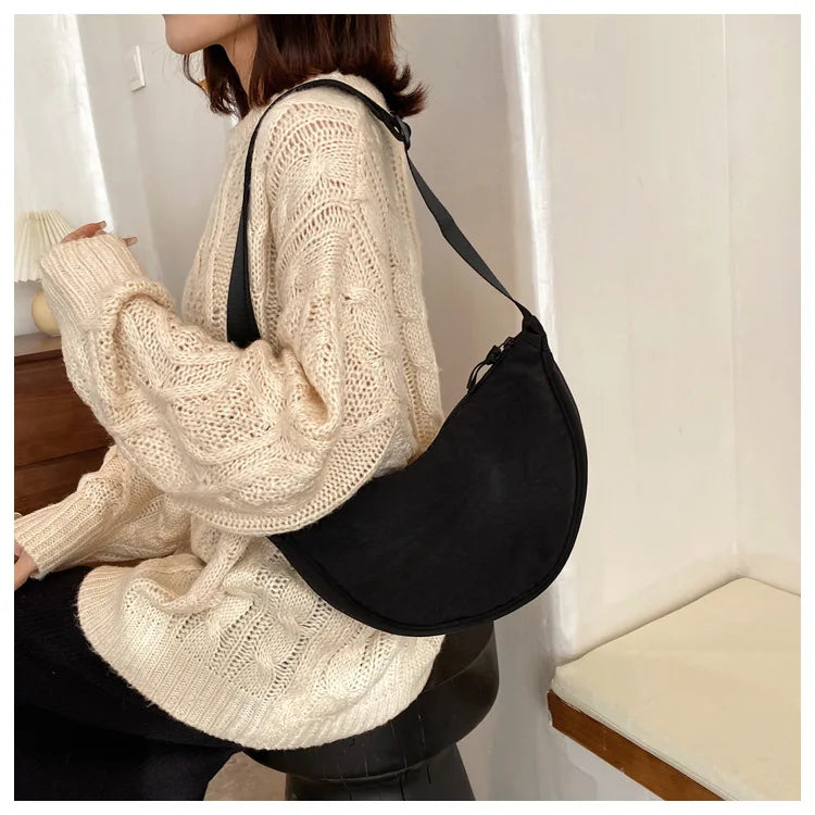 Casual Nylon Crossbody Bag for Women Large Capacity - Smarsty