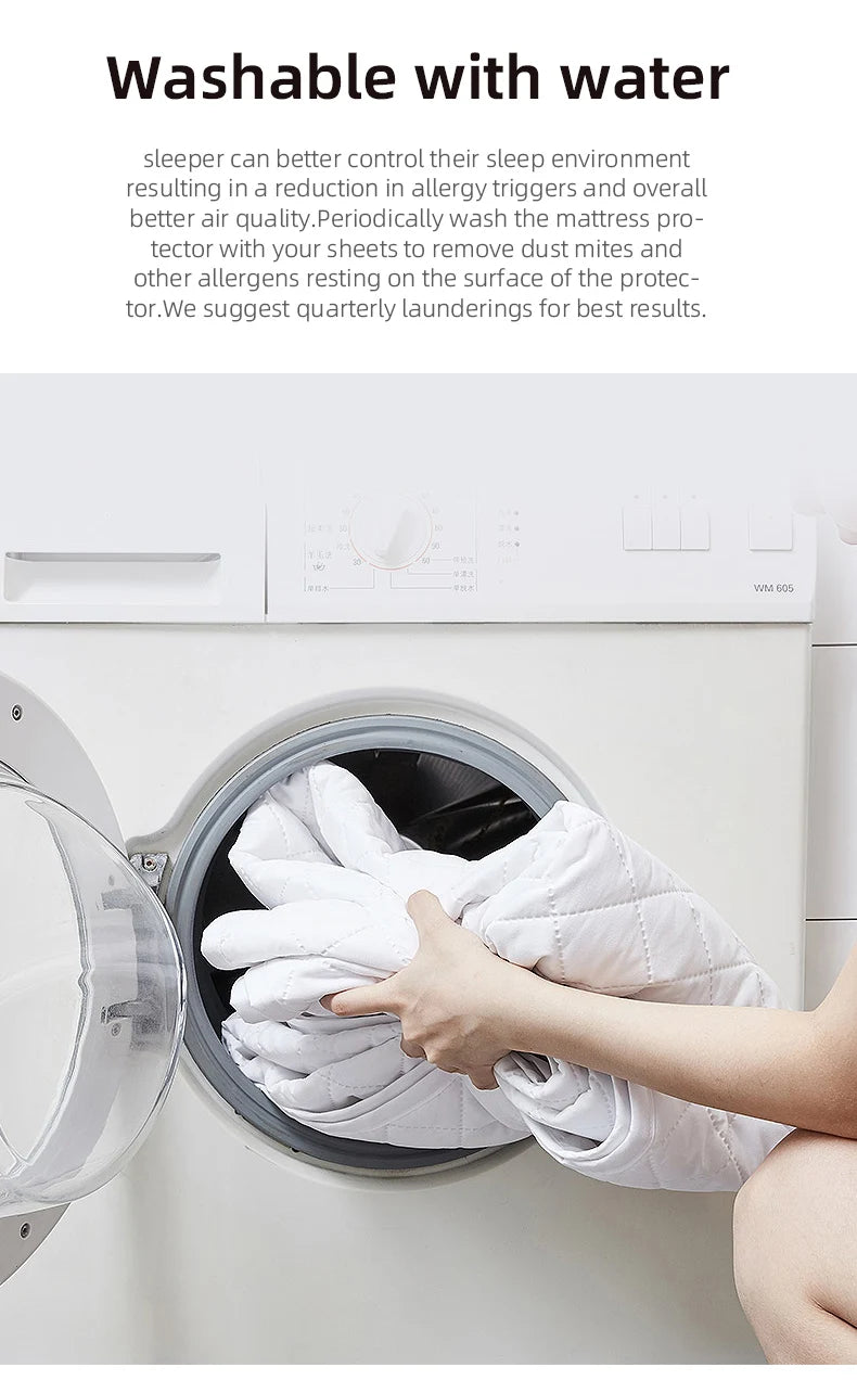 Washable Ultrasonic Mattress Protector with Elastic Band - Smarsty