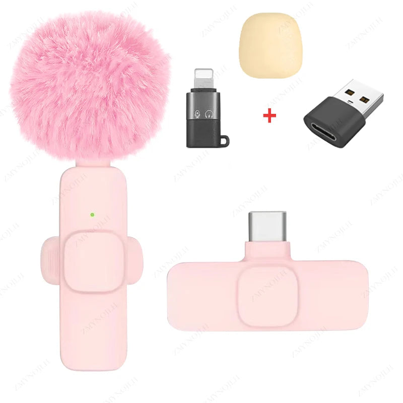 Wireless Lavalier Microphone for iPhone Android Audio Recording - Smarsty