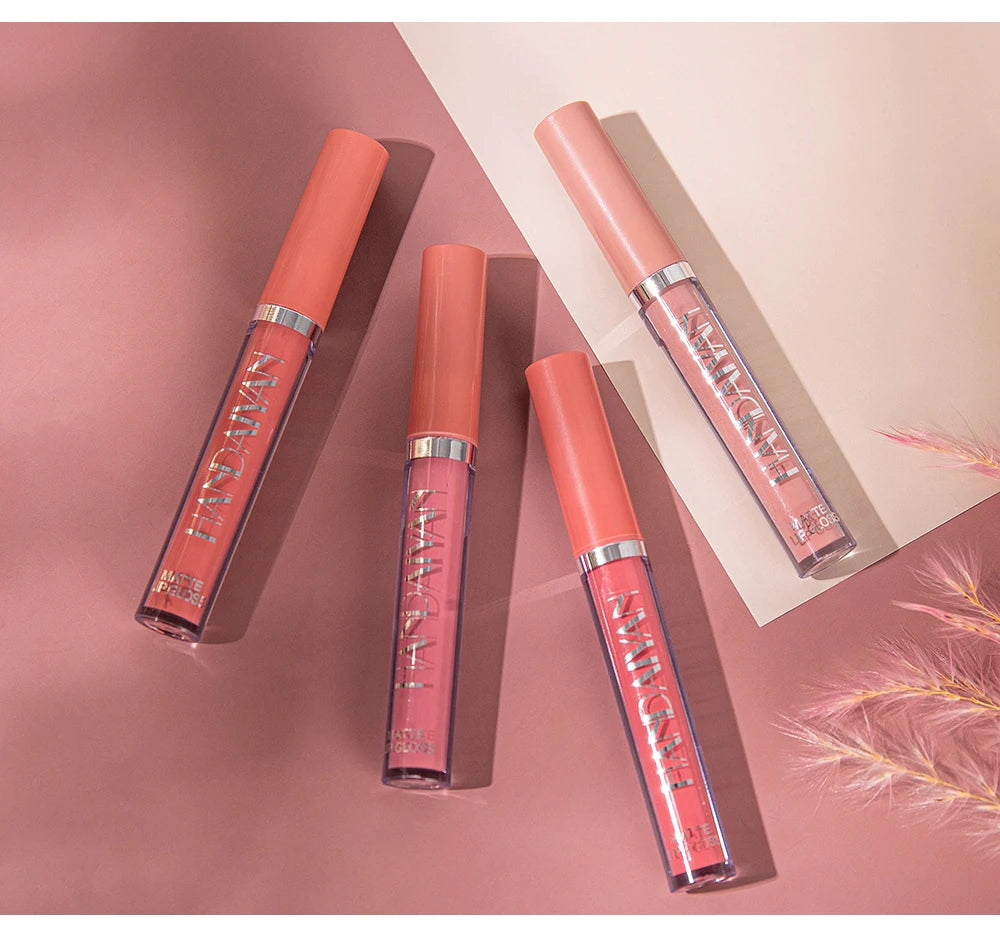 Handaiyan Set of 6 Long Lasting Non-Stick Lip Gloss - Smarsty