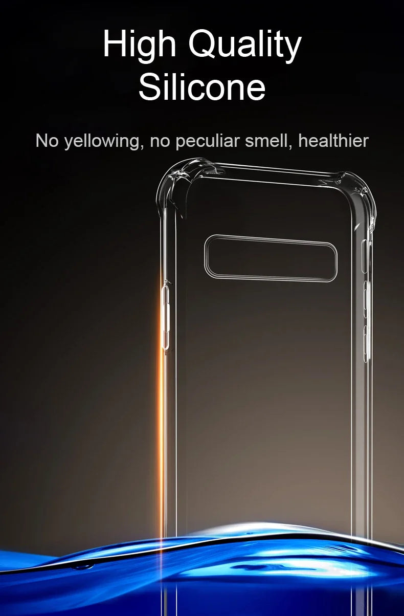 Transparent Silicone Case For Galaxy Phones Soft Shockproof - Smarsty
