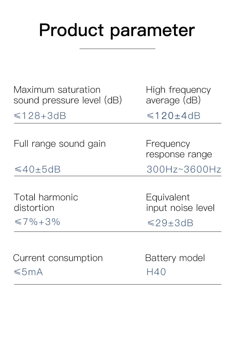 Rechargeable Portable Hearing Aid with Low Noise Amplification - Smarsty