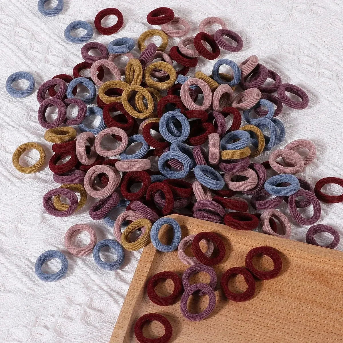 Colorful Elastic Hair Ties Set Gentle No Damage For Kids - Smarsty