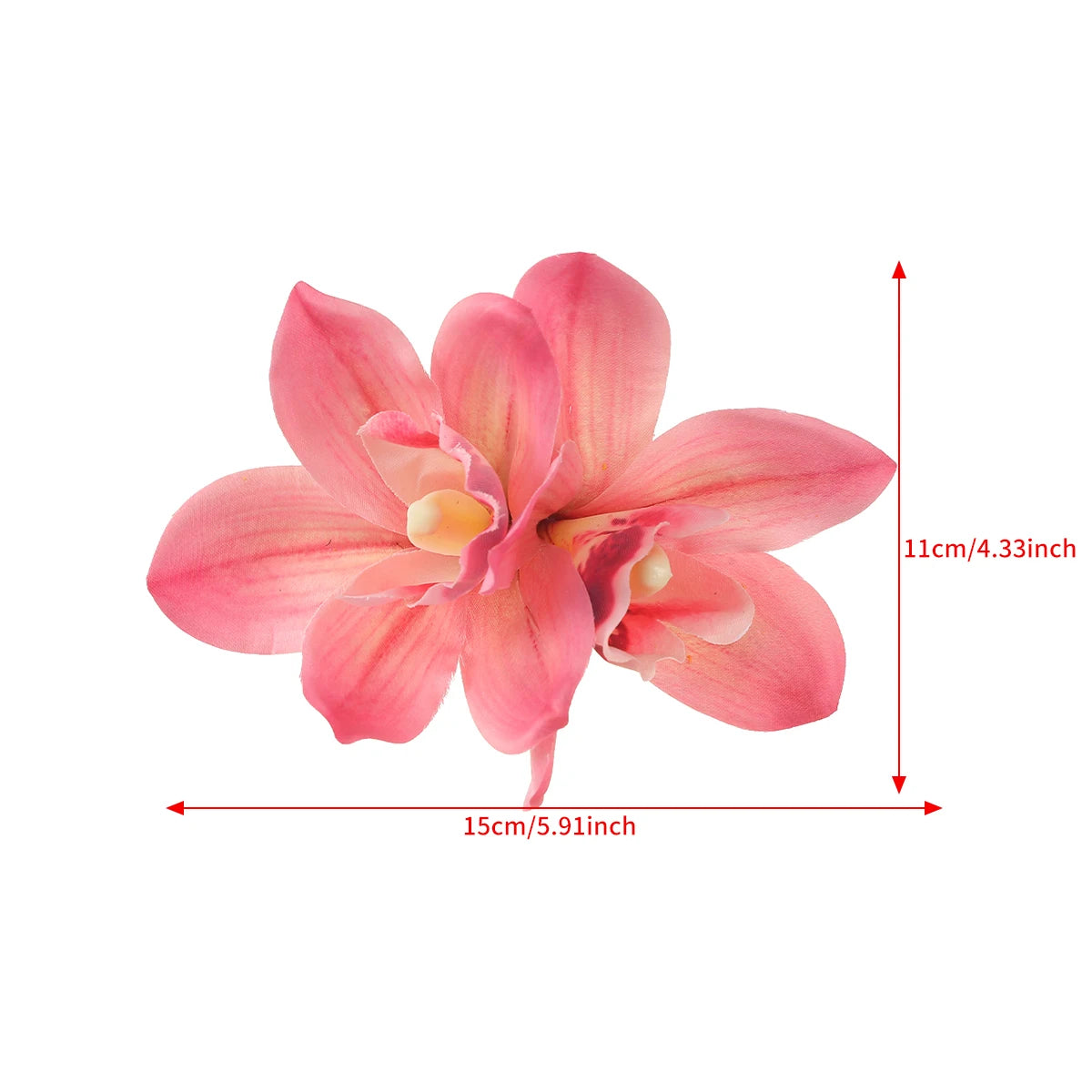 Bohemian Orchid Flower Hair Clips for Weddings - Smarsty