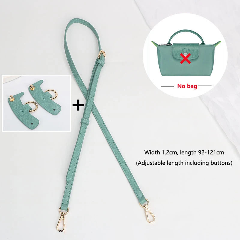 1 Set Bag Strap For Longchamp Mini Punch-free Genuine Leather Shoulder Strap Set Transformation Crossbody Strap Bag Accessories