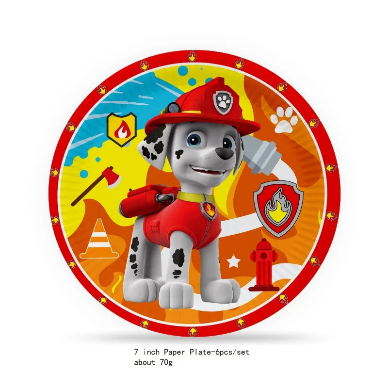 Paw Patrol Birthday Tableware Set for Fun Celebrations - Smarsty
